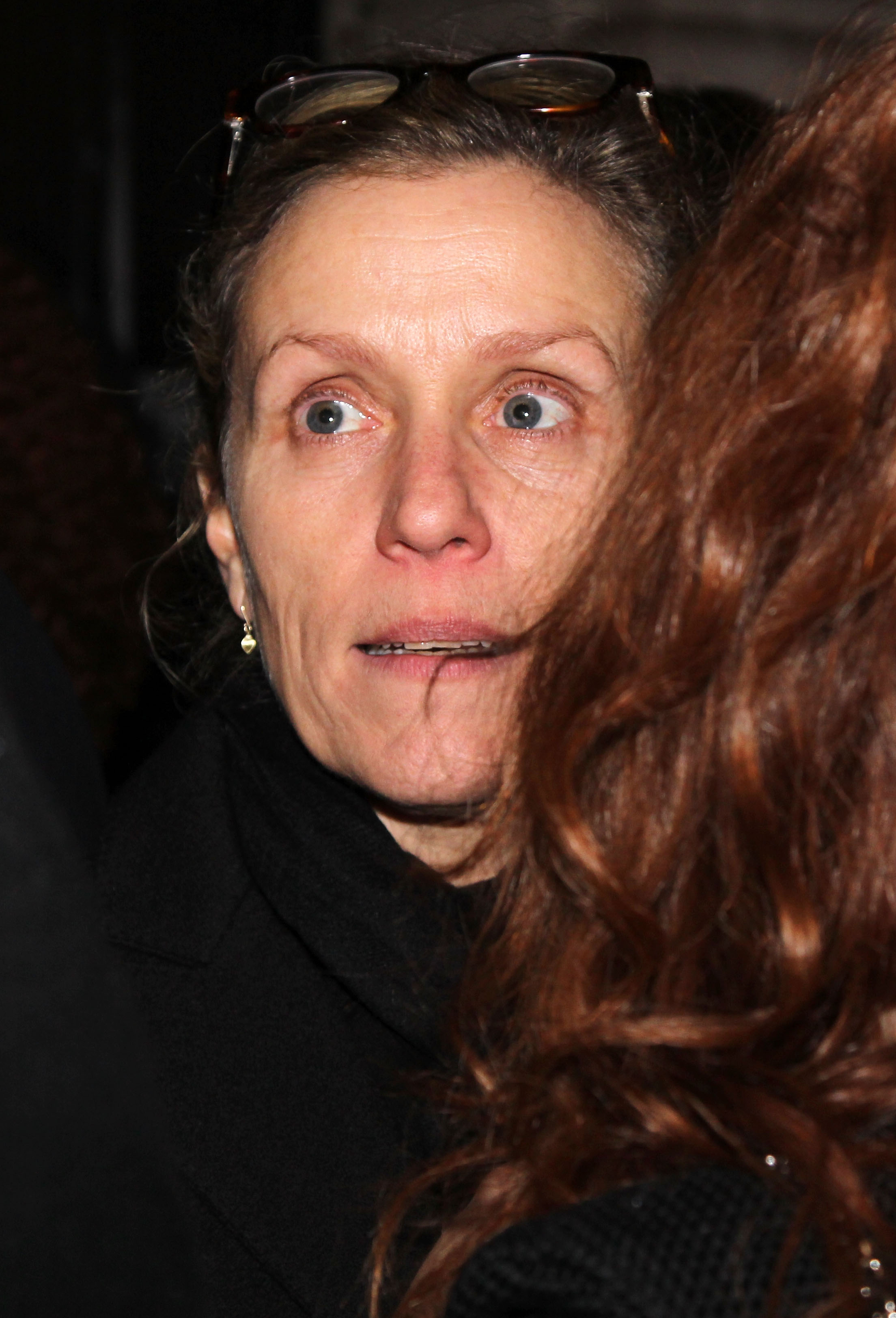 Frances McDormand at the Broadway opening night of "Death of a Salesman" at the Barrymore Theatre on March 15, 2012, in New York. | Source: Getty Images