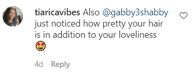 A screenshot of a fan's comment on Gabby Sidibe's Instagram post | Photo: Instagram/gabby3shabby