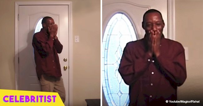 Heartwarming video of a homeless man getting his own home went viral