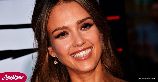 Doting mother Jessica Alba shares sweet photo of her two daughters holding their little brother Hayes
