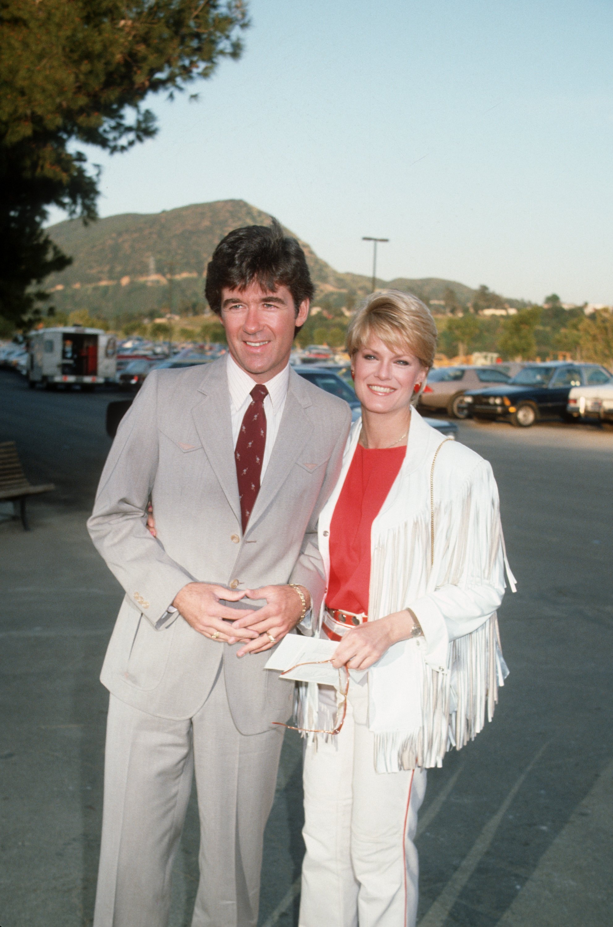 Alan Thicke Gloria Loring attending 'Share Boomtown Party, May 1983 | Source: Getty Images
