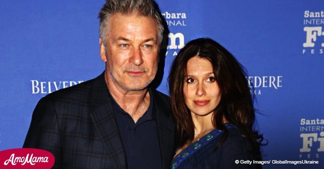 Alec Baldwin and his wife are seen with their three toddlers. They look like proud parents