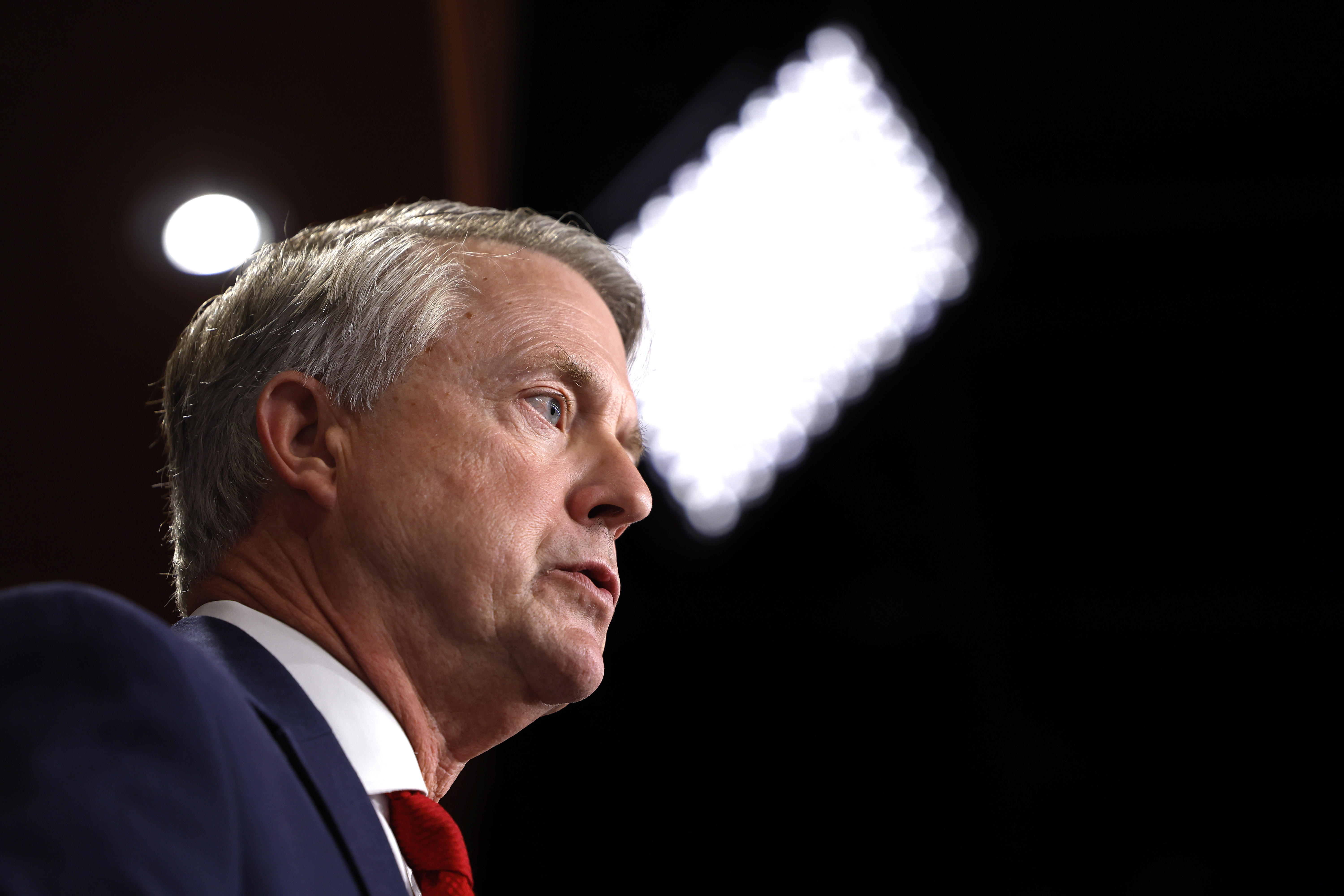 Roger Marshall during a news conference on the U.S. Southern Border in Washington, D.C., on February 6, 2024. | Source: Getty Images