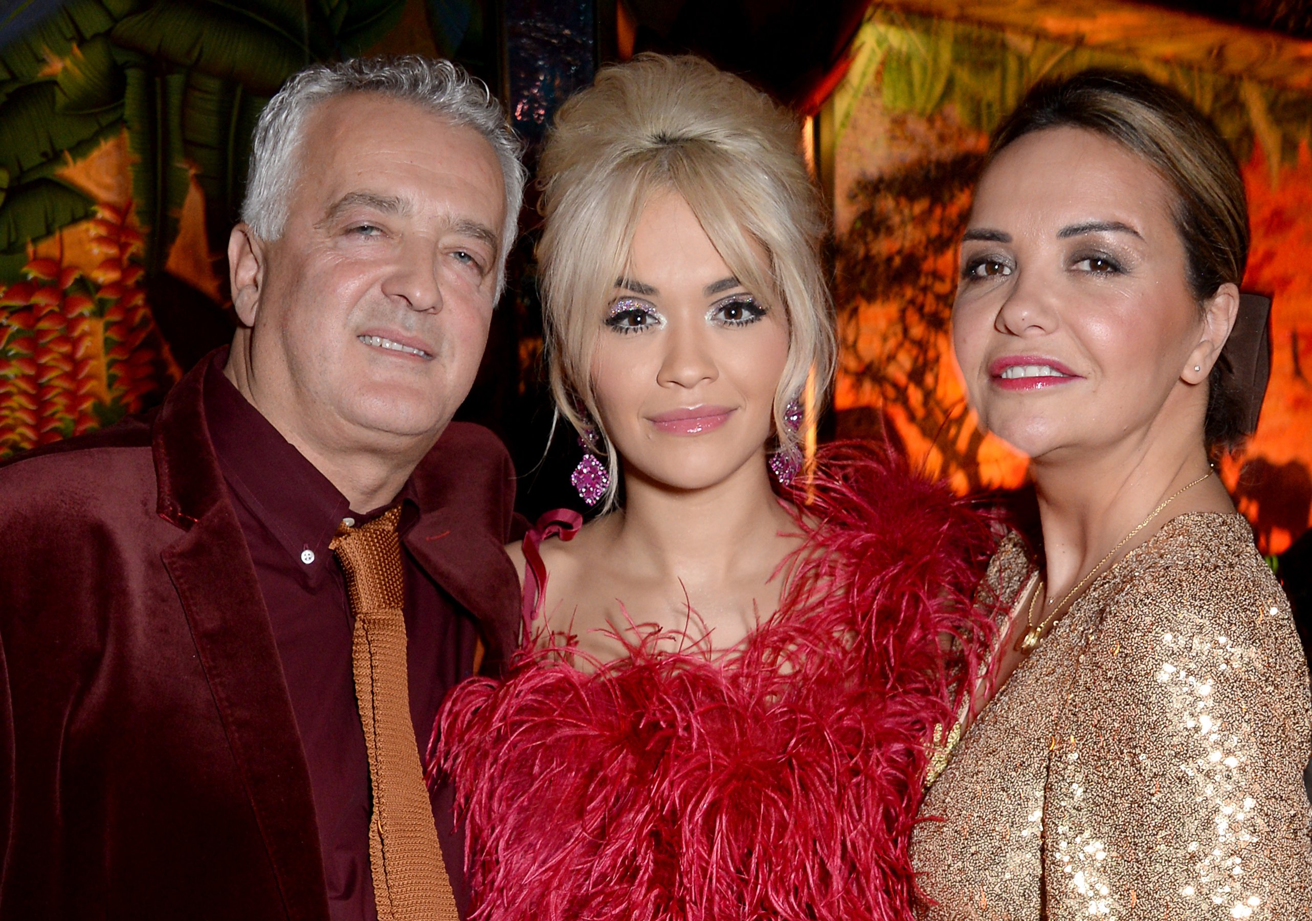Besnik, Rita, and Vera Ora at the "Phoenix" album launch party on November 19, 2018, in London | Source: Getty Images