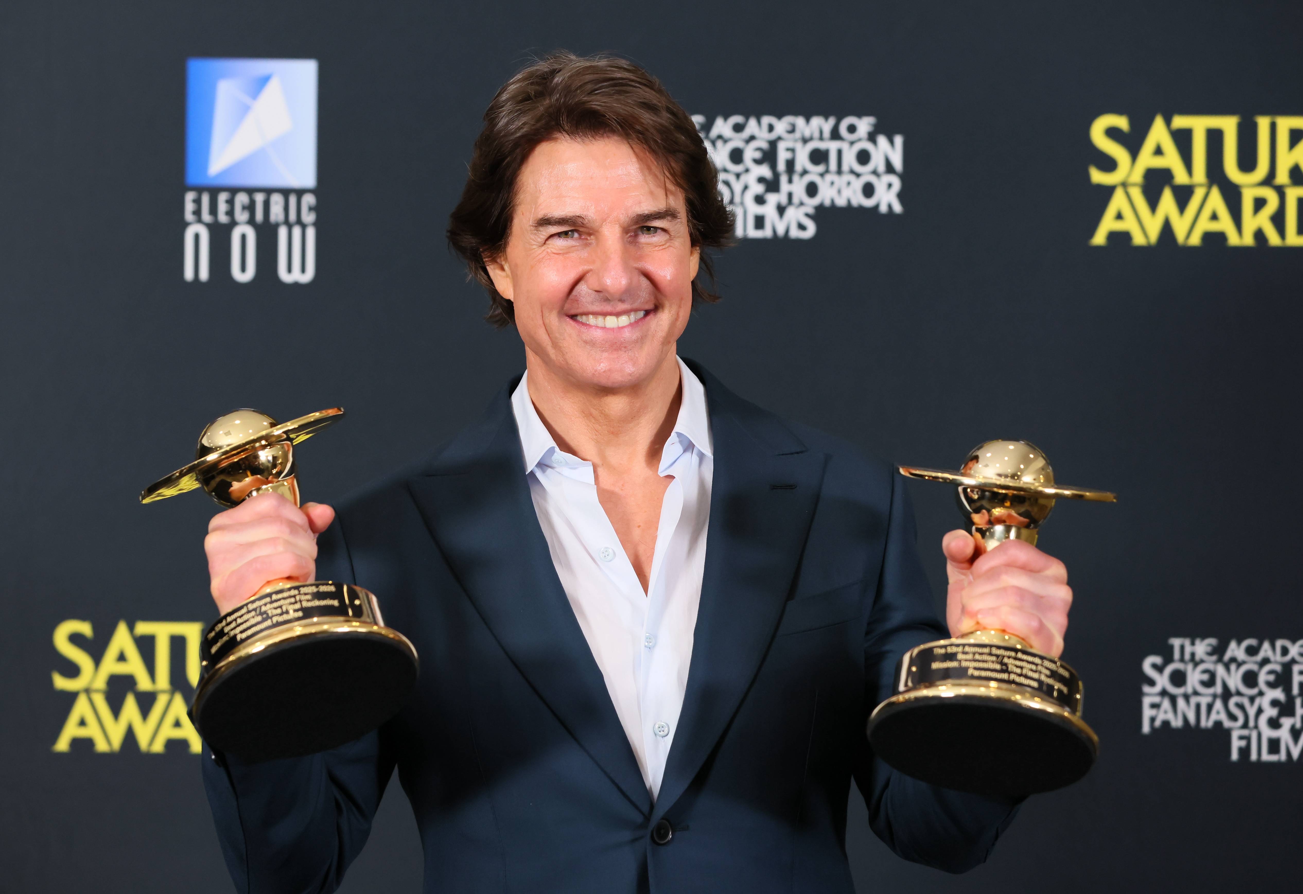 Tom Cruise attends the Saturn Awards at Hilton Universal City Hotel on March 8, 2026, in Universal City, California | Source: Getty Images