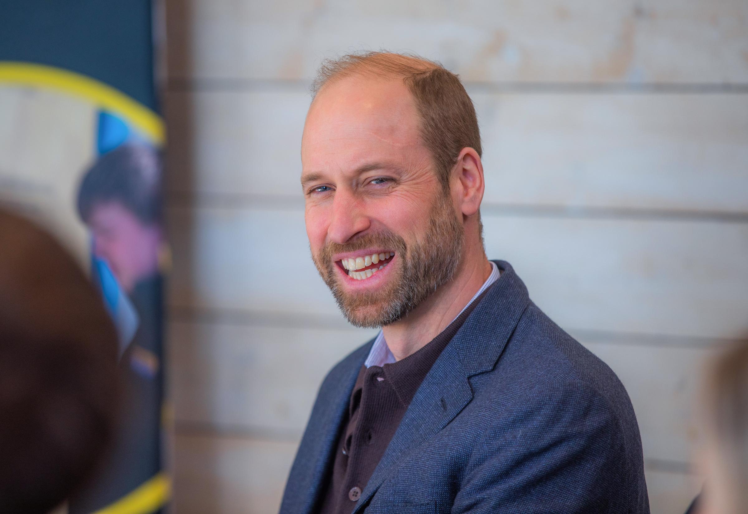 Prince William smiles during a farm safety roundtable in Angus, Scotland, on February 6, 2025 | Source: Getty Images