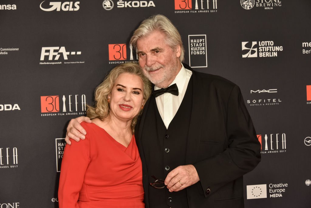 Peter Simonischek und seine Frau Brigitte Karner nehmen am 9. Dezember 2017 an den European Film Awards 2017 in Berlin teil. (Foto von Tristar Media / WireImage) I Quelle: Getty Images