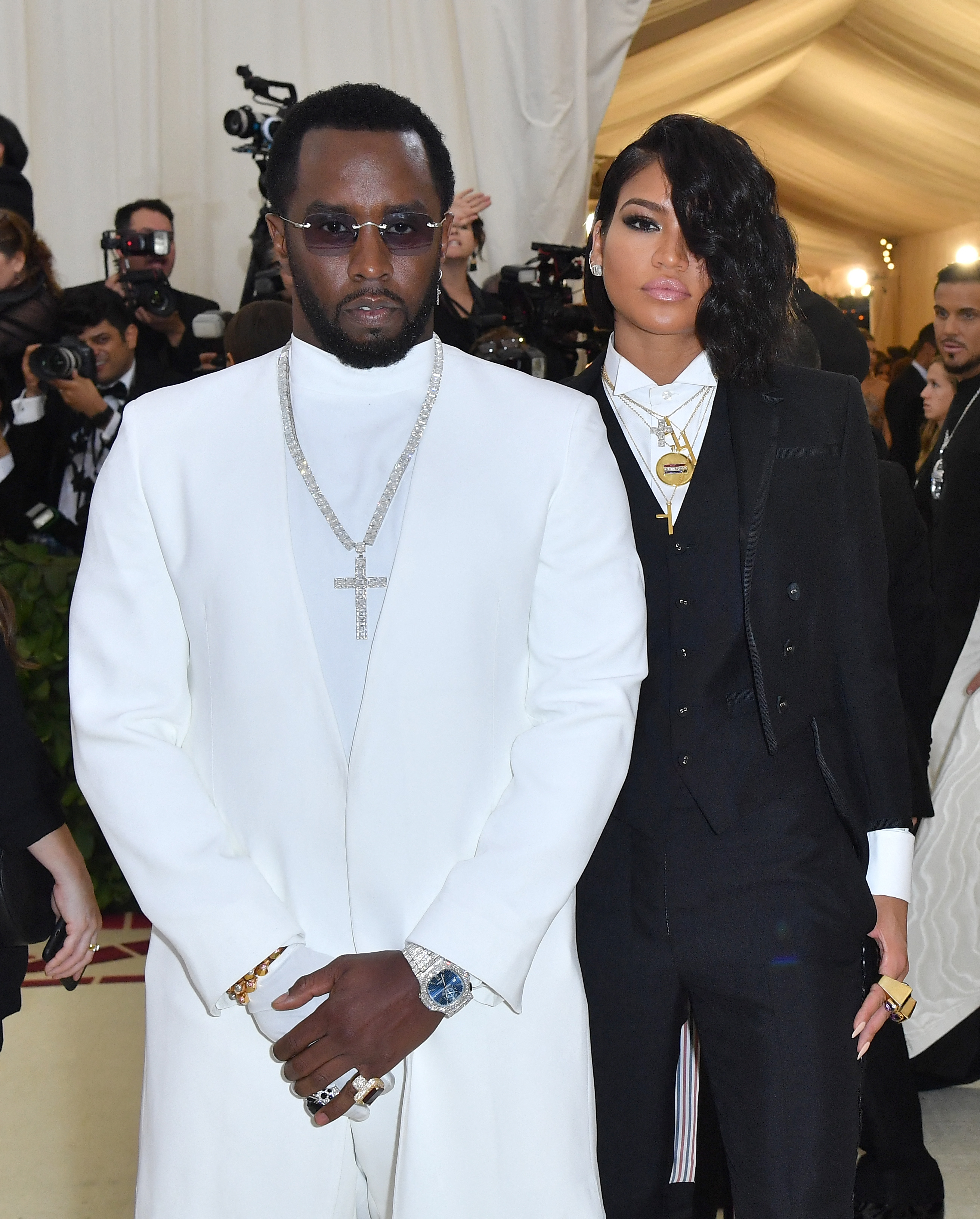 Sean Combs and Cassie Ventura arrive for the 2018 Met Gala at the Metropolitan Museum of Art on May 7 in New York City. | Source: Getty Images