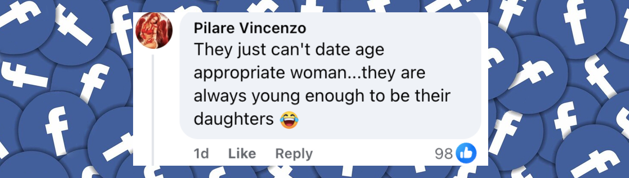 Netizen comment about Brad Pitt and Ines de Ramon, posted on June 15, 2025. | Source: Facebook/New York Mickey