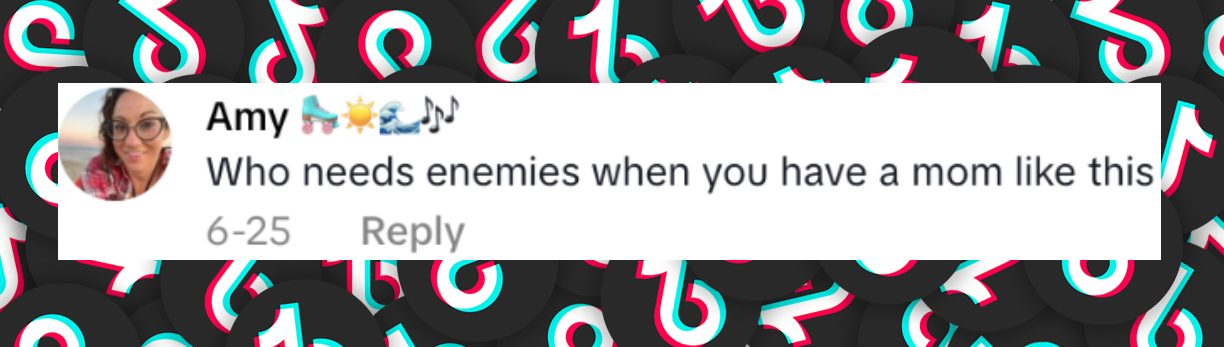 Netizen comment about Olena Perez's mom, posted in June 2025. | Source: TikTok/@olena.perez