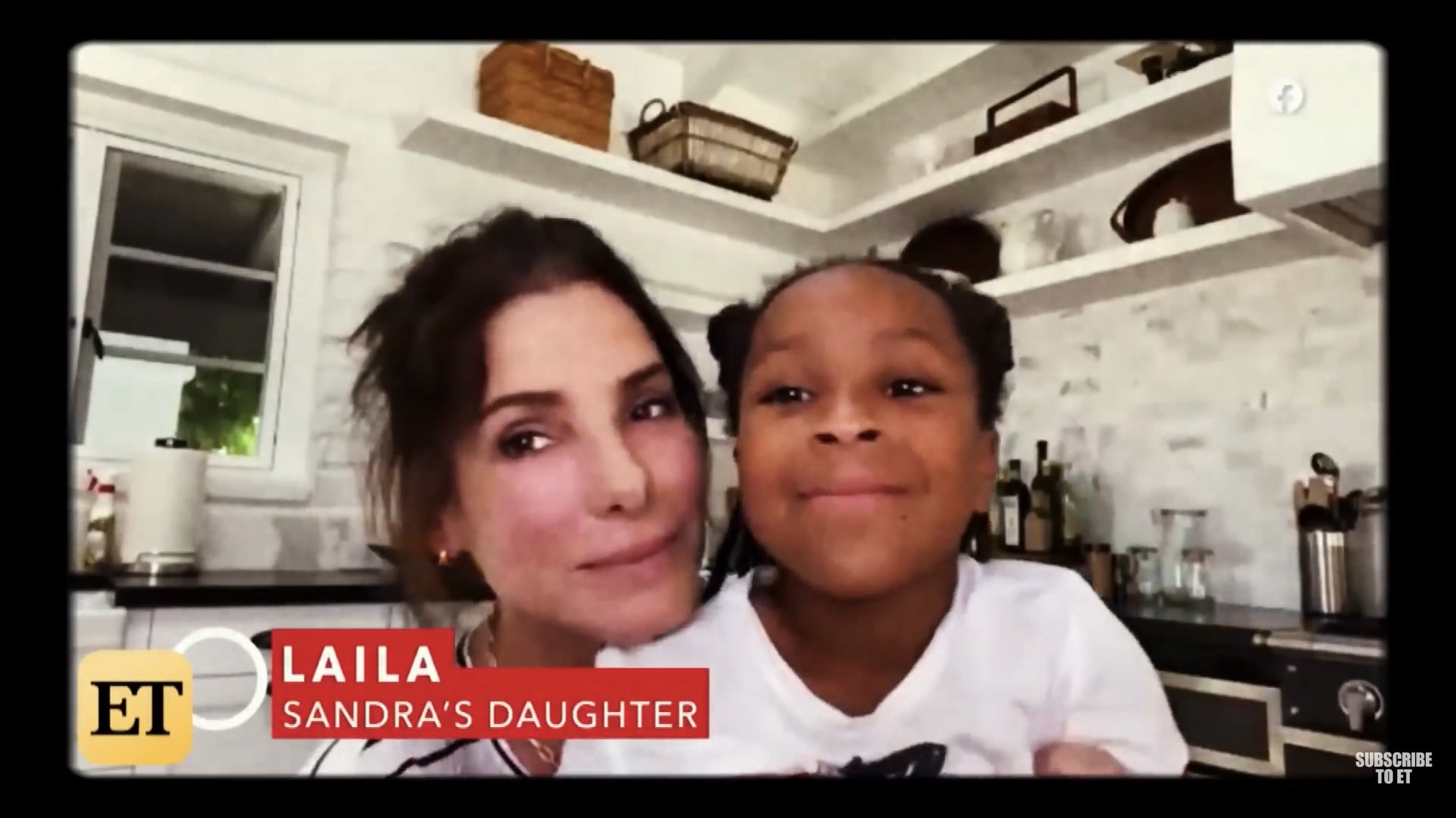 Sandra Bullock and her daughter Laila make a surprise appearance on Red Table Talk | Source: YouTube/ Entertainment Tonight 