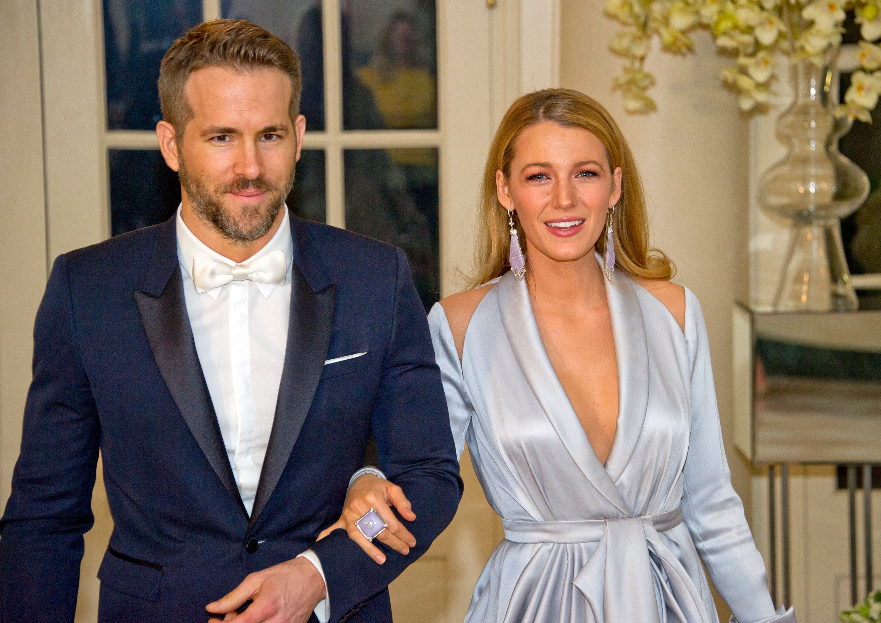 Ryan Reynolds and Blake Lively at a State Dinner in honor of Canadian Prime Minister Trudeau at the White House on March 10, 2016 | Source: Getty Images