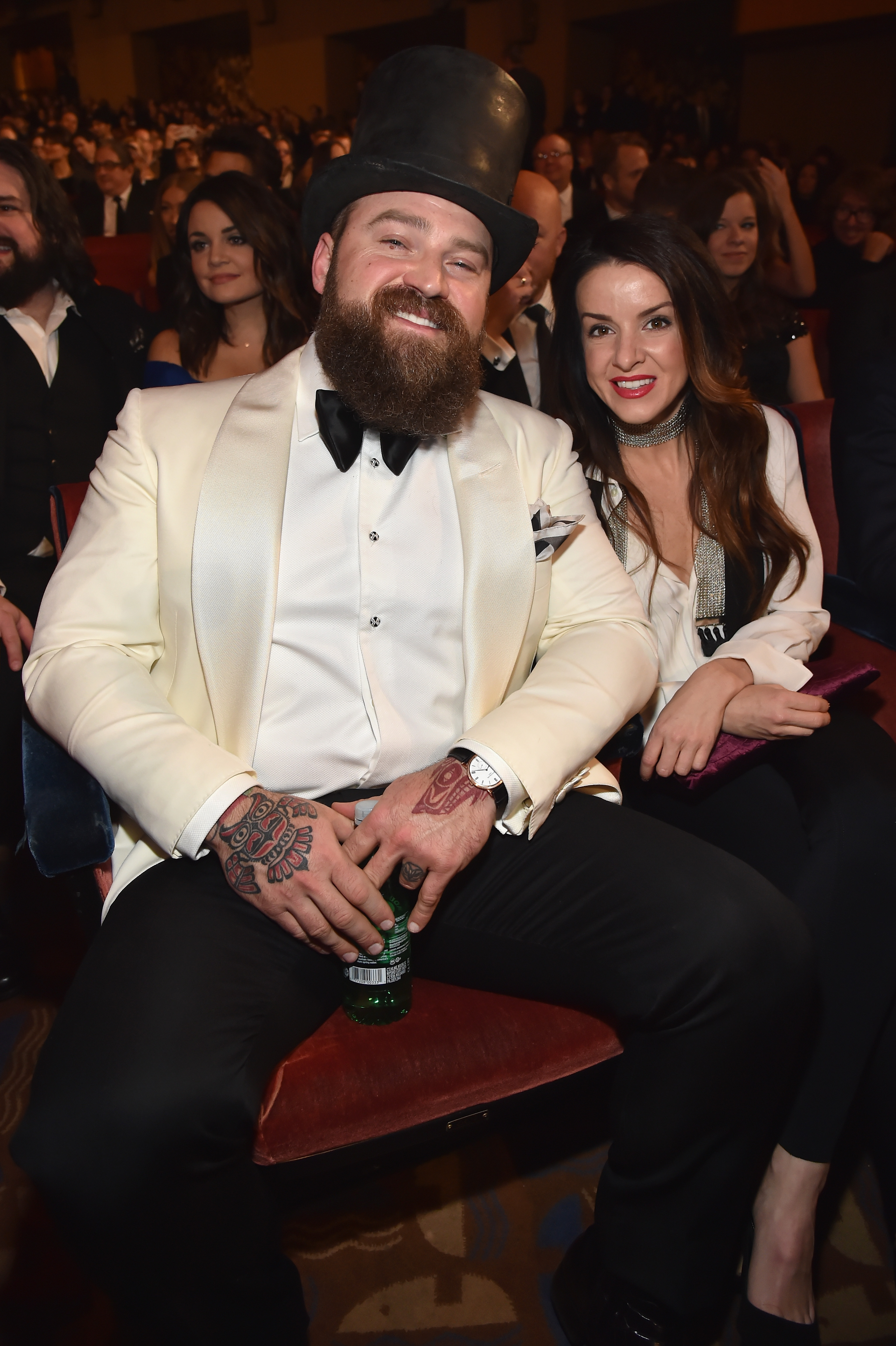 Zac Brown and Shelly Brown at the MusiCares Person of the Year honoring Fleetwood Mac on January 26, 2018, in New York | Source: Getty Images