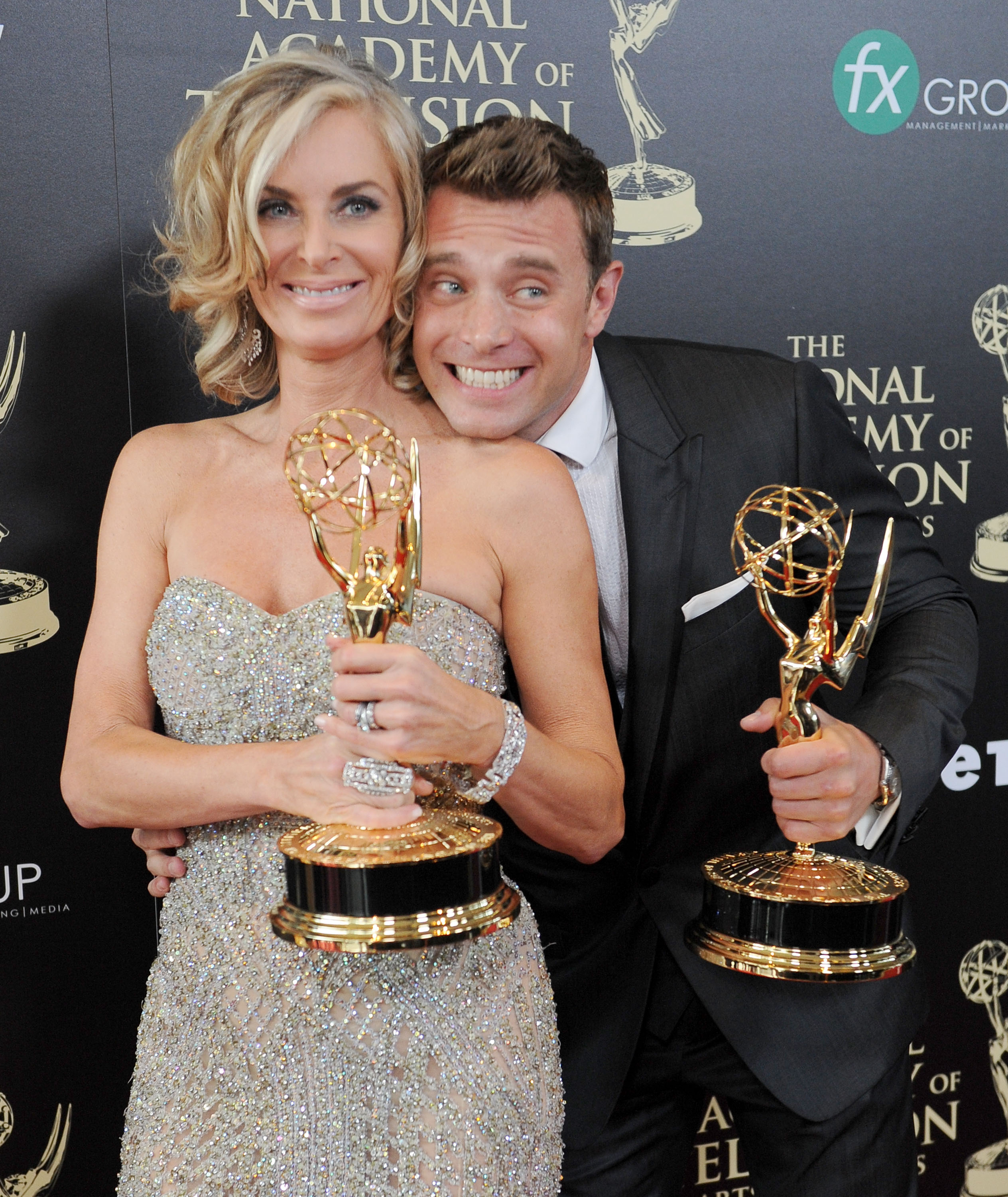 Eileen Davidson and Billy Miller at the 41st Annual Daytime Emmy Awards in Beverly Hills, 2014 | Source: Getty Images