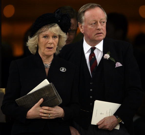 Camilla Duchess of Cornwall and Andrew Parker Bowles at the Guards Chapel, Wellington Barracks on March 25, 2010 in London, England. | Photo: Getty Images