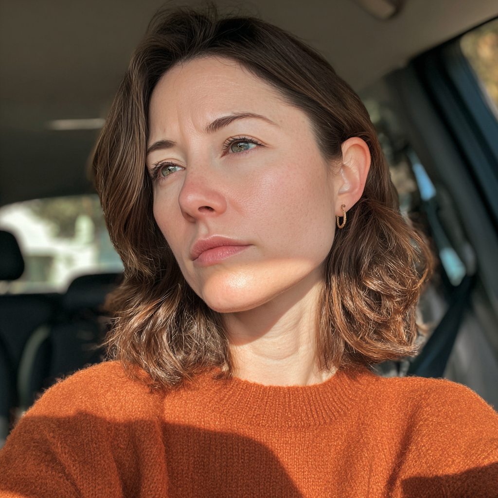 A woman driving a car | Source: Midjourney