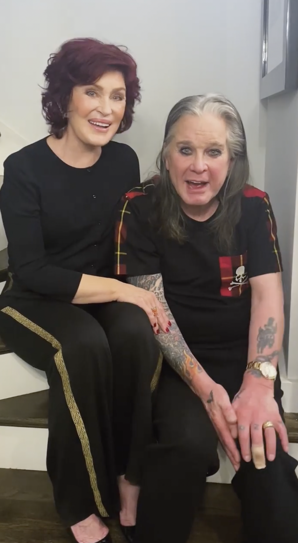 Sharon and Ozzy Osbourne from a post dated March 8, 2022. | Source: Instagram/road_recovery