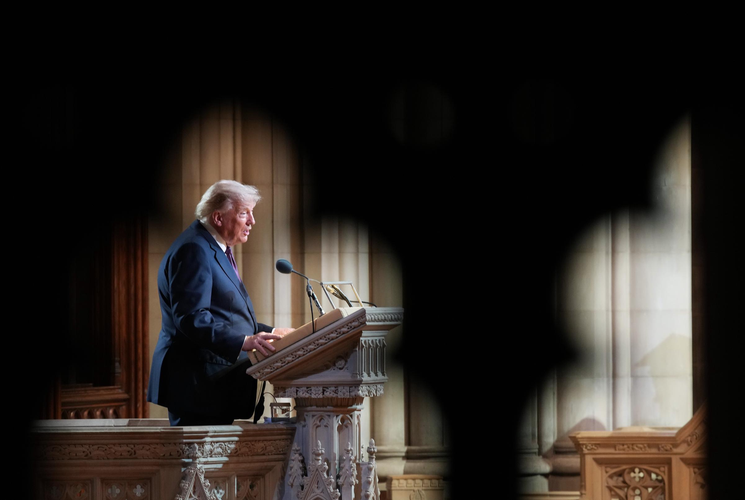 President Donald Trump used part of his tribute to late Sen. Lindsey Graham to recall how their rivalry during the 2016 Republican presidential primary eventually became a close friendship. | Source: Getty Images