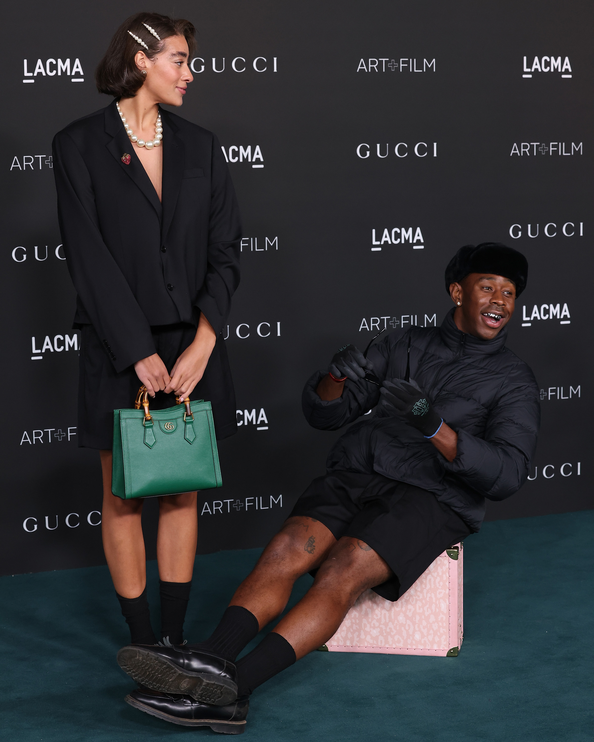 Reign Judge and Tyler, the Creator attend the 2021 LACMA Art + Film Gala at Los Angeles County Museum of Art on November 6, 2021 in Los Angeles, California. | Source: Getty Images