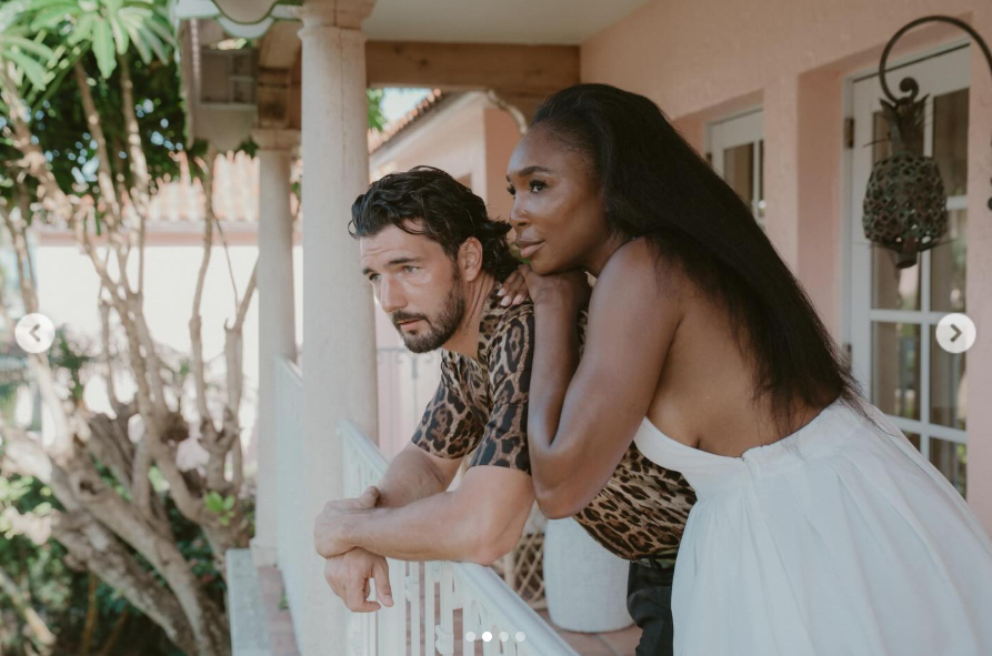 Venus Williams and her fiancé, as seen from a post dated December 2, 2025. | Source: Instagram/venuswilliams