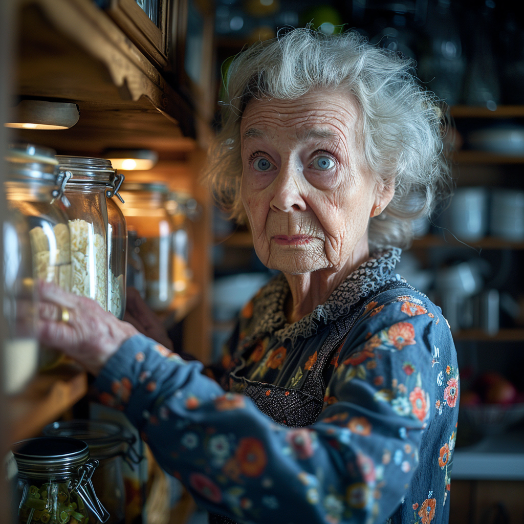 Mother-in-law struggles to find a bowl | Source: Midjourney