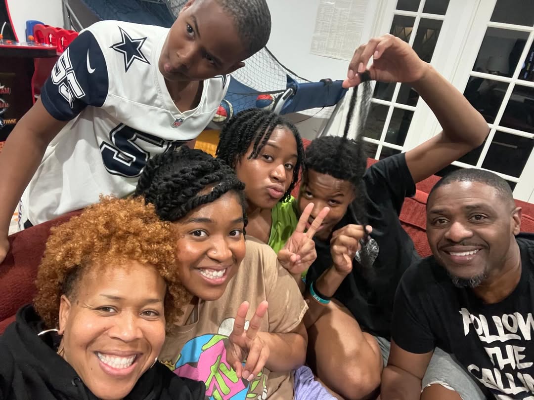 Tina and Teddy Campbell pictured with their children, dated April 13, 2024 | Source: Instagram/teddyandtina