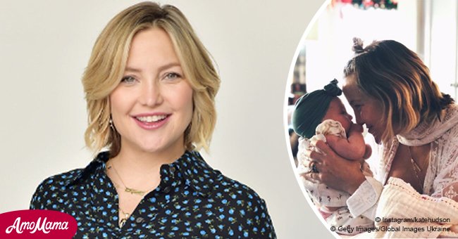 Kate Hudson shares cozy new photo with baby daughter, gushing over her in a sheer blouse
