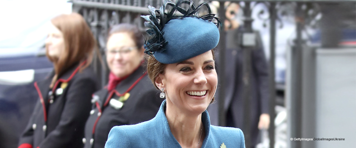 Kate Middleton Looks Chic in a Teal Coat Dress during Her Surprise Appearance with Harry