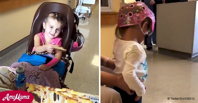 3-year-old girl recently shot in the head during a 'random act of road rage' is walking again 