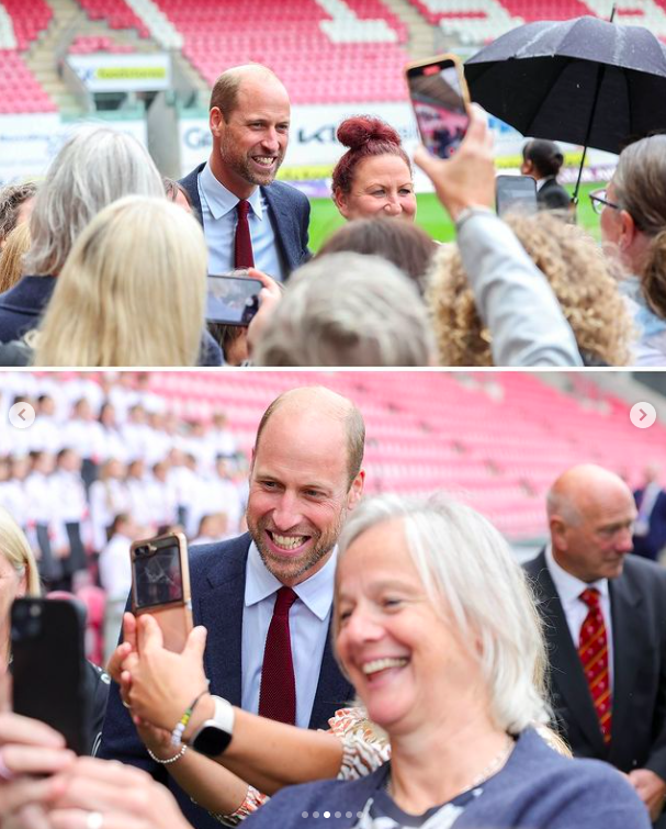 Prince Harry posing for pictures with people, posted on September 11, 2024 | Source: Instagram/princeandprincessofwales