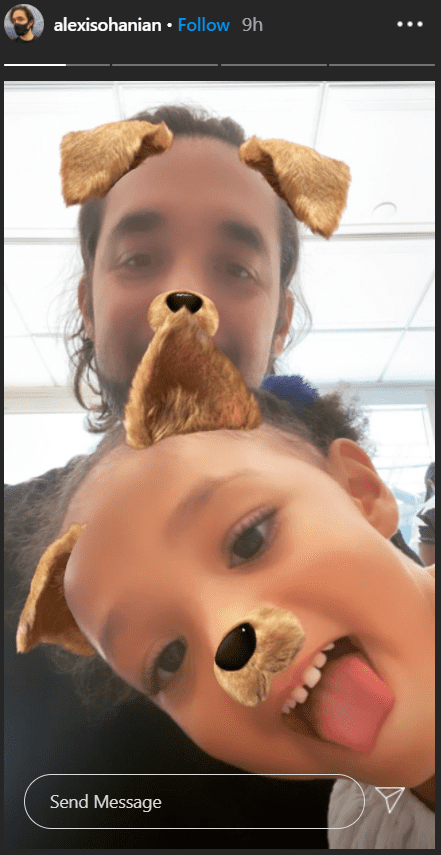 Alexis Ohanian and his daughter Olympia in a goofy picture together. | Photo: Instagram/alexisohanian