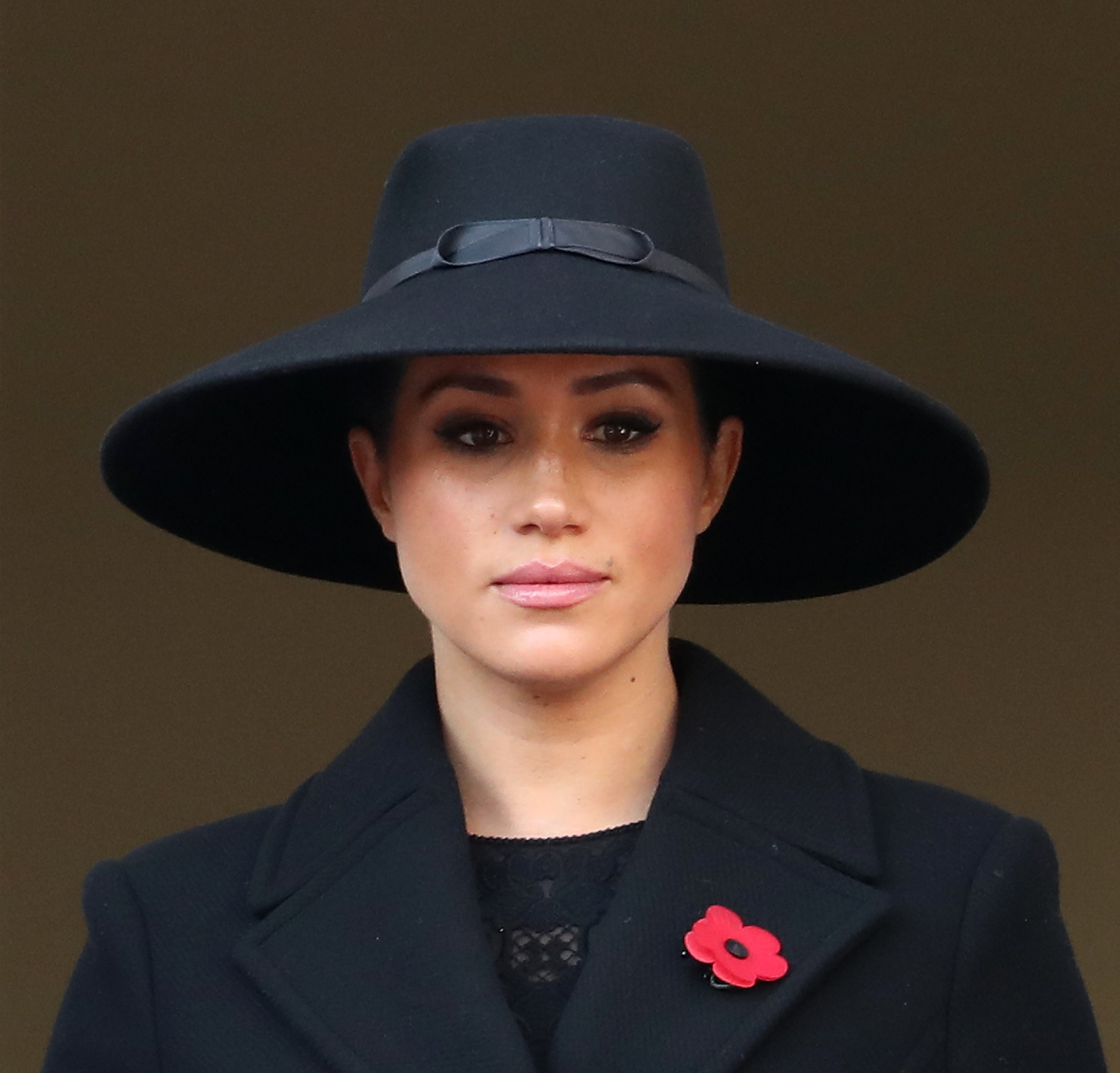 Meghan Markle, Duchess of Sussex, attends the annual Remembrance Sunday memorial at The Cenotaph on November 10, 2019 in London, England ┃Source: Getty Images