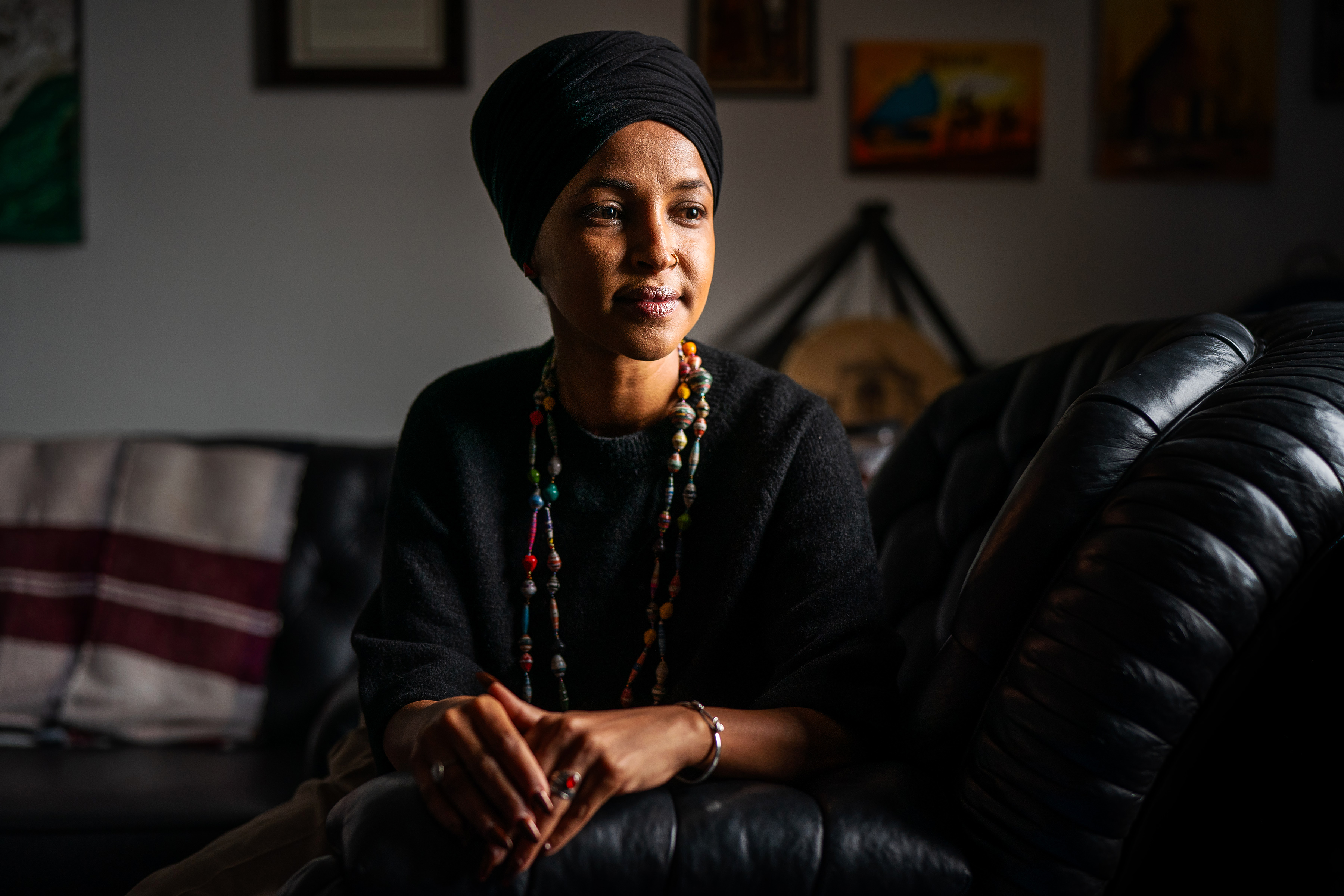 Ilhan Omar is pictured on December 10, 2025 | Source: Getty Images