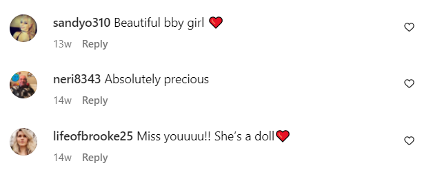 Fan Comments on Lucy Baehr's Instagram Post of Her Daughter Reese on Jan 15, 2023 |  Source: Instagram/lucybaehr