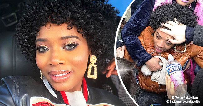 Yandy Smith is pepper sprayed by guards while protesting inhumane living conditions at NYC prison