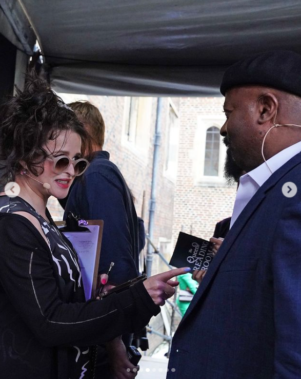 Helena Bonham Carter at The Queen’s Reading Room Festival 2024. | Source: Instagram/theroyalfamily