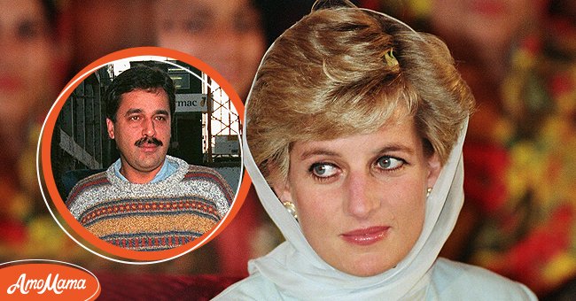 [Left] Pakistani surgeon Hasnat Khan, identified as an "ex-lover" of Lady Diana, Princess of Wales; [Right]  Diana, Princess of Wales at the Shaukat Khanum Memorial Hospital, Lahore, Pakistan. | Source: Getty Images