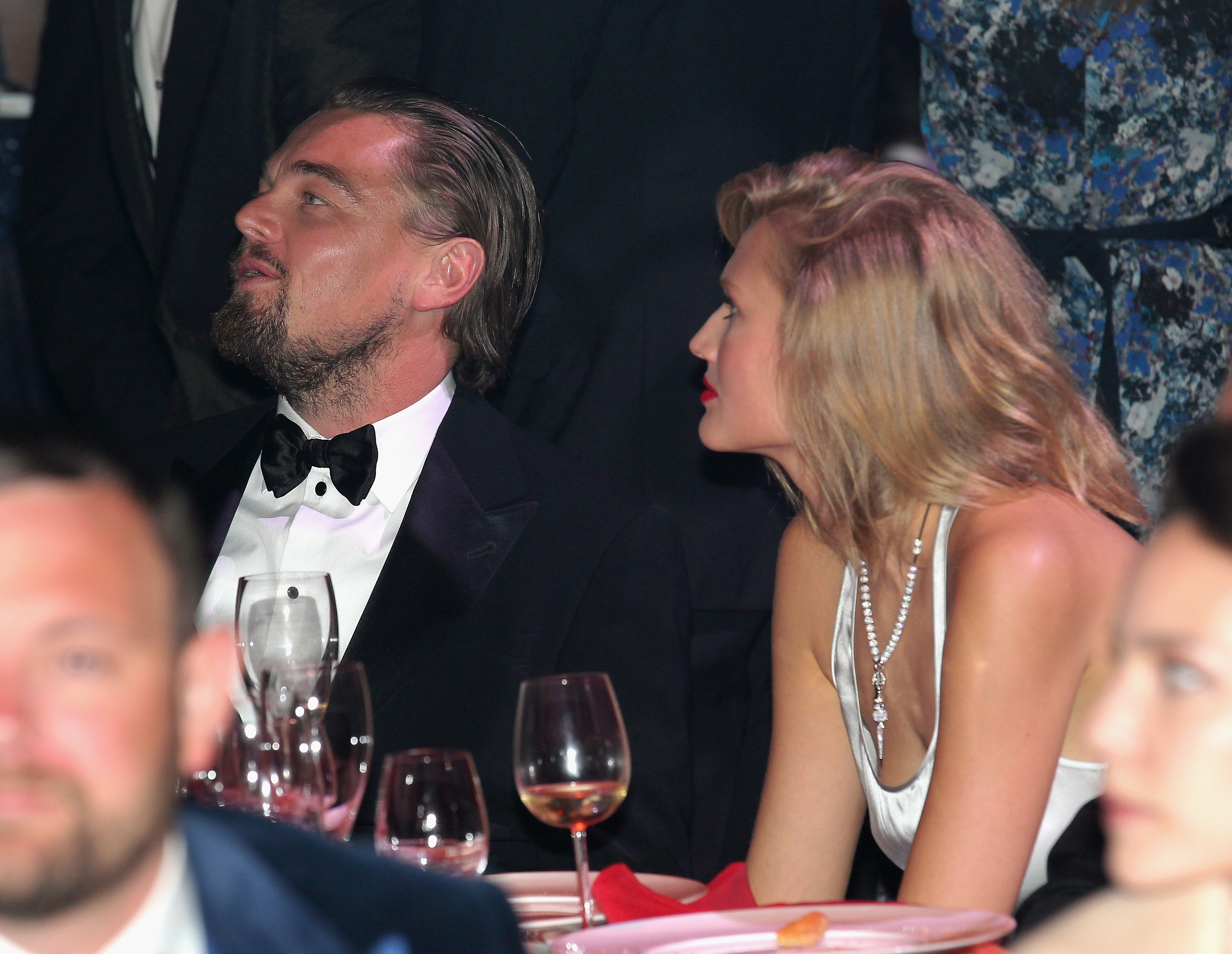 Leonardo DiCaprio and Toni Garrn attend amfAR's 21st Cinema Against AIDS Gala on May 22, 2014, in Cap d'Antibes, France. | Source: Getty Images