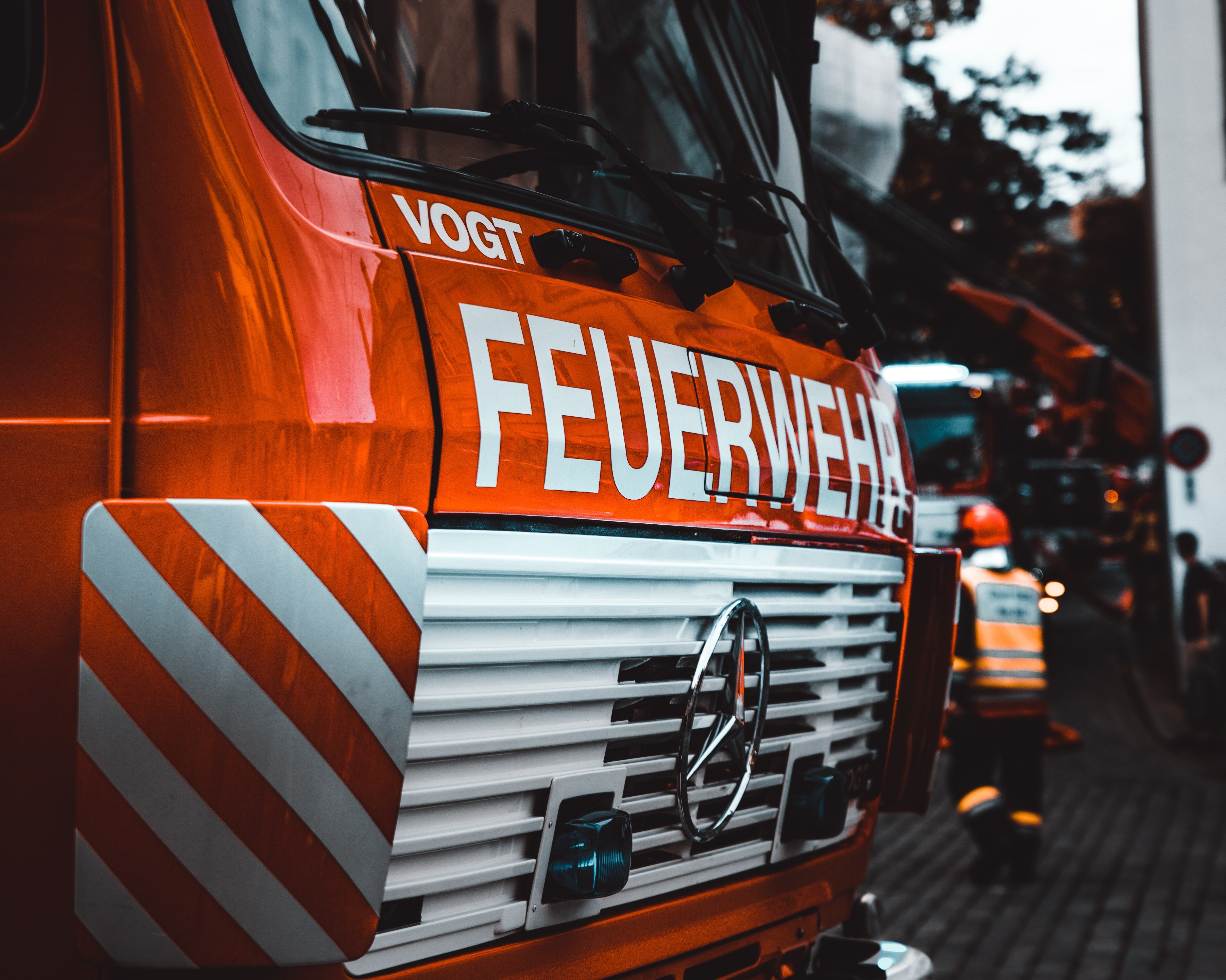 Nahaufnahme eines Feuerwehrautos | Quelle: Pexels/Louis