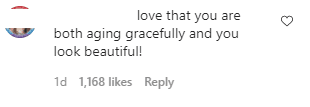 A fan's comment on Drew Barrymore's Instagram photo. | Photo: Instagram/drewbarrymore