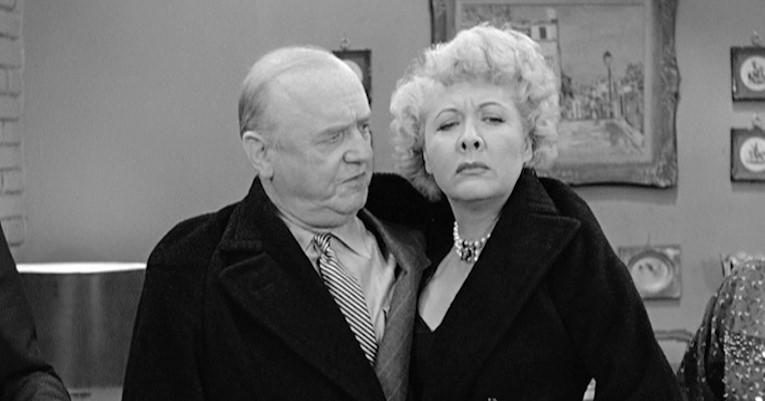 William Frawley and Vivian Vance on the set of "I Love Lucy." Source: Getty Images