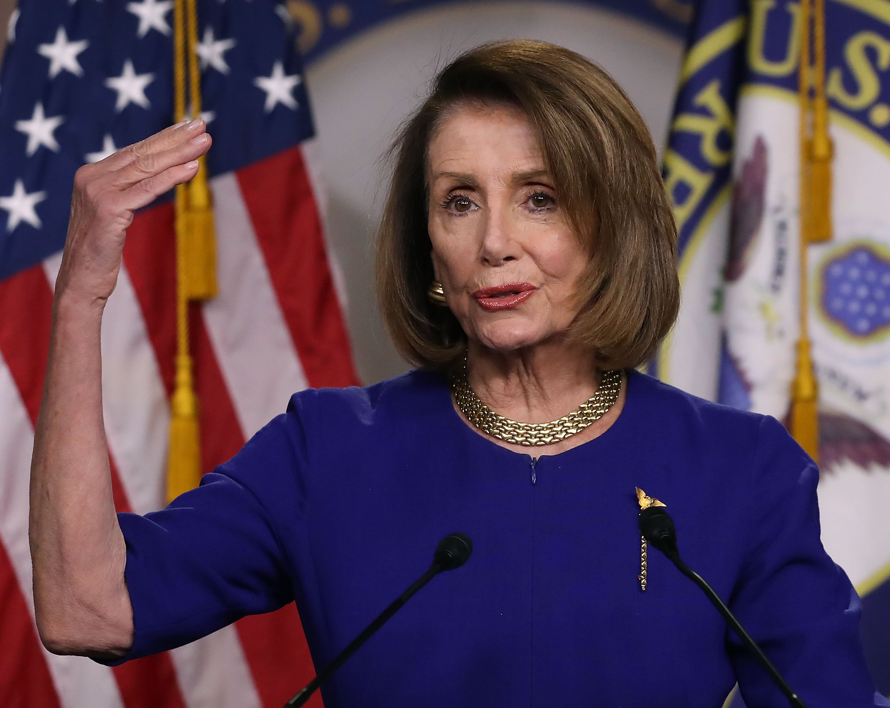 Nancy Pelosi giving a Press Conference | Photo: Getty Images Nancy Pelosi giving a Press Conference | Photo: Getty Images