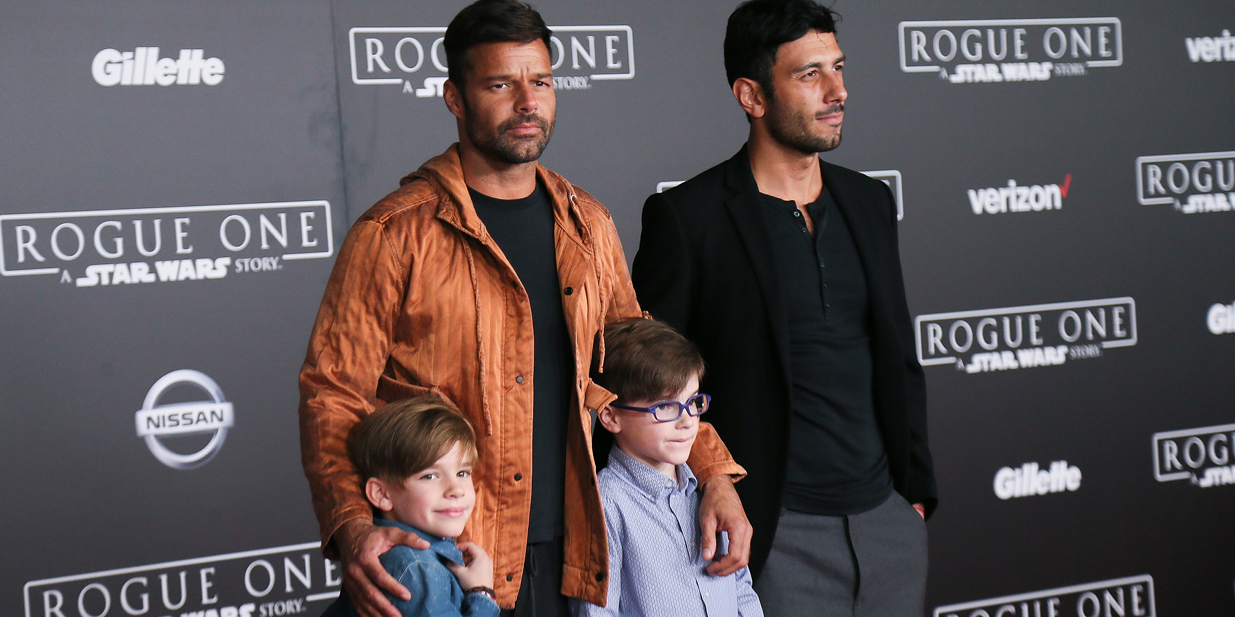 Ricky Martin with his twins Matteo and Valentino | Source: Getty Images