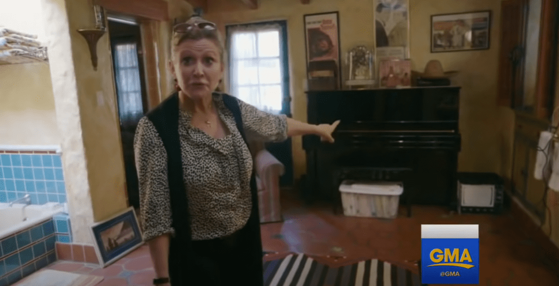 Inside Carrie Fisher's unique home. | Source: youtube.com/Good Morning America