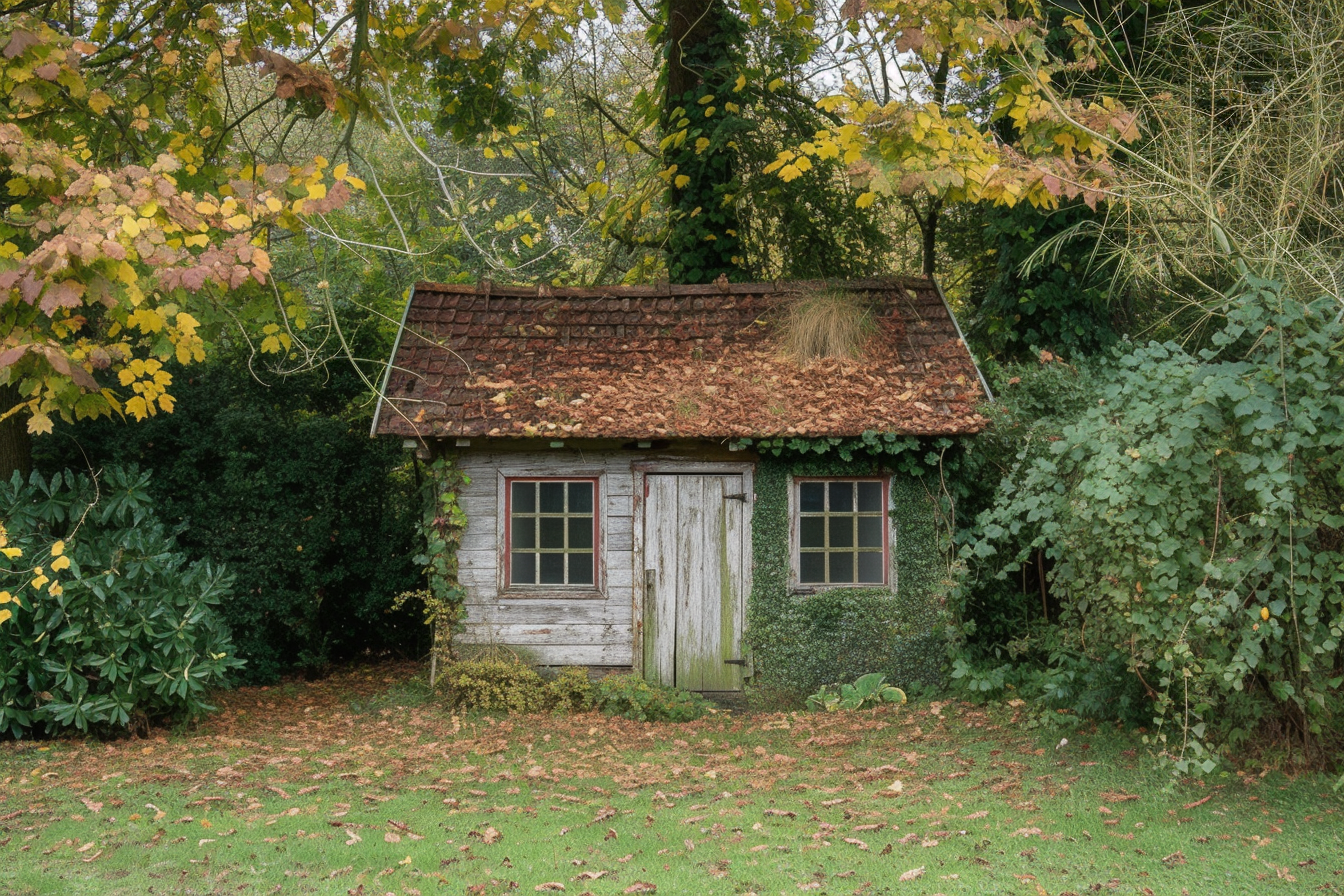 A shed in a garden | Source: Midjourney