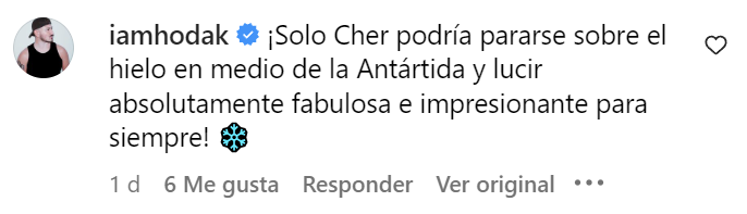 Comentario de un fan en la publicación de Cher | Foto: Instagram/cher