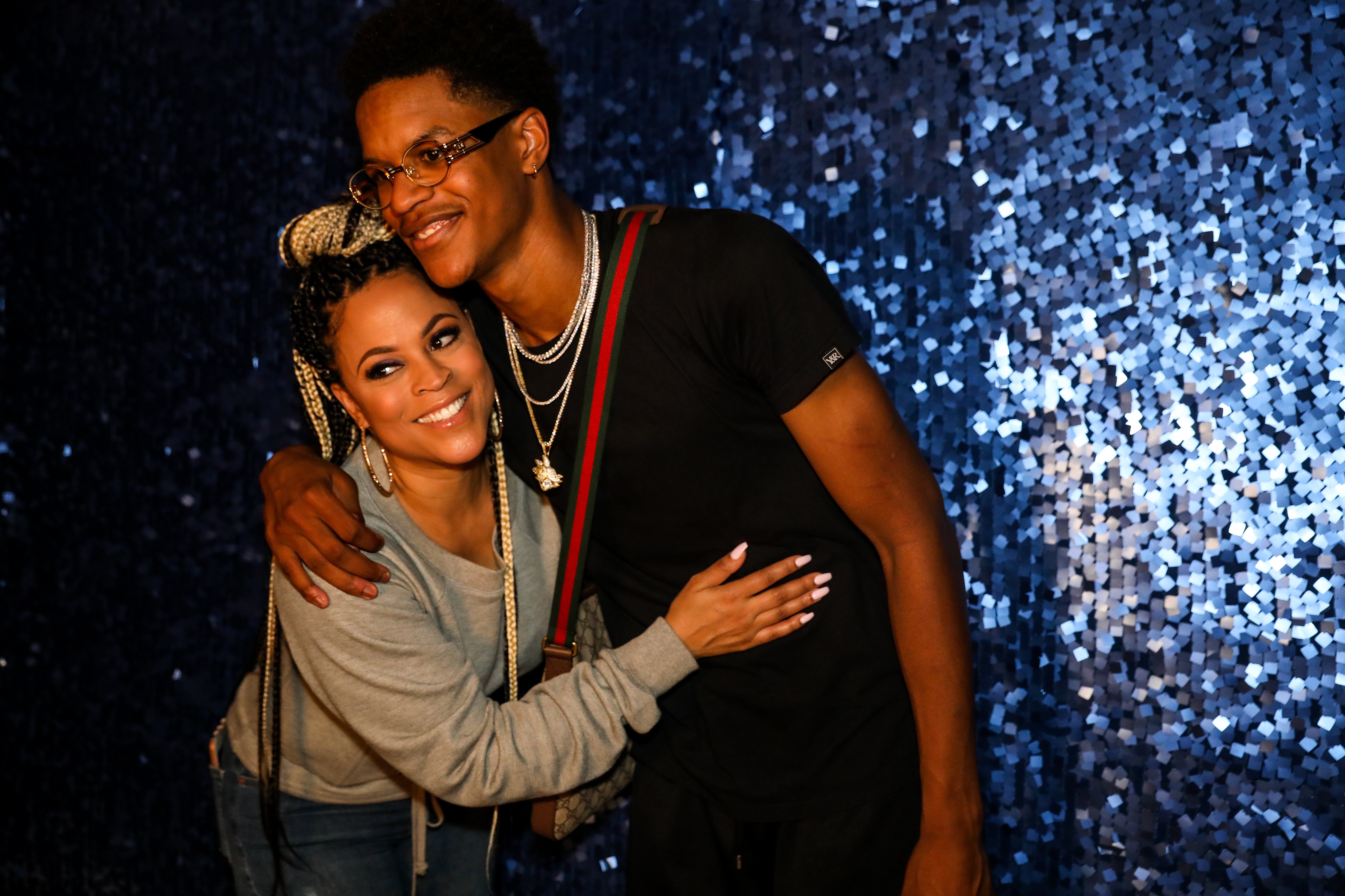Shaunie O'Neal and Shareef O'Neal at his 18th birthday party, 2018 in California | Source: Getty Images