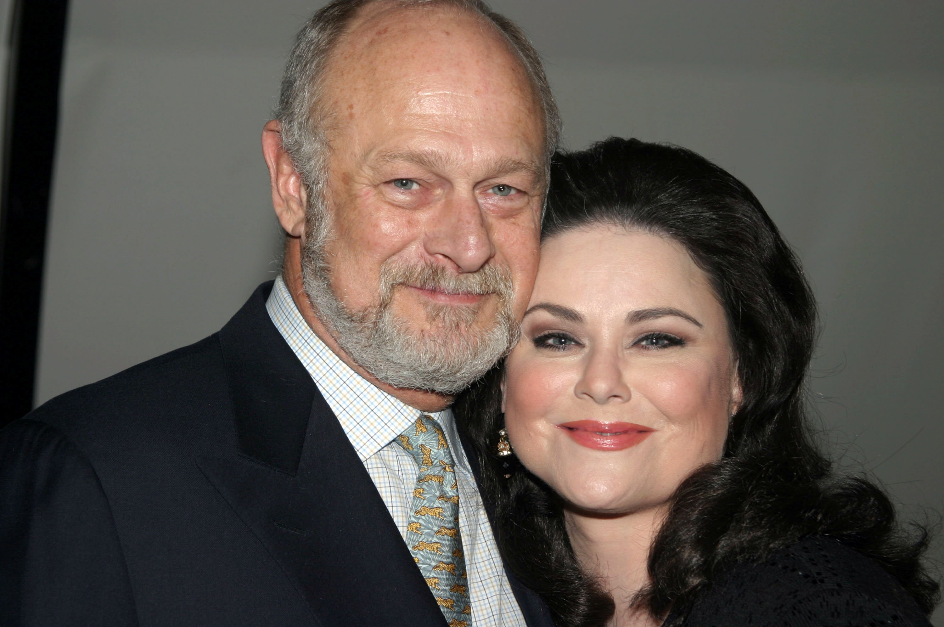 Gerald McRaney and Delta Burke during Delta Burke Makes Broadway Debut in "Thoroughly Modern Millie" and After Party at The Marquis Theater in New York City, New York, United States, 2003 | Source: Getty Images