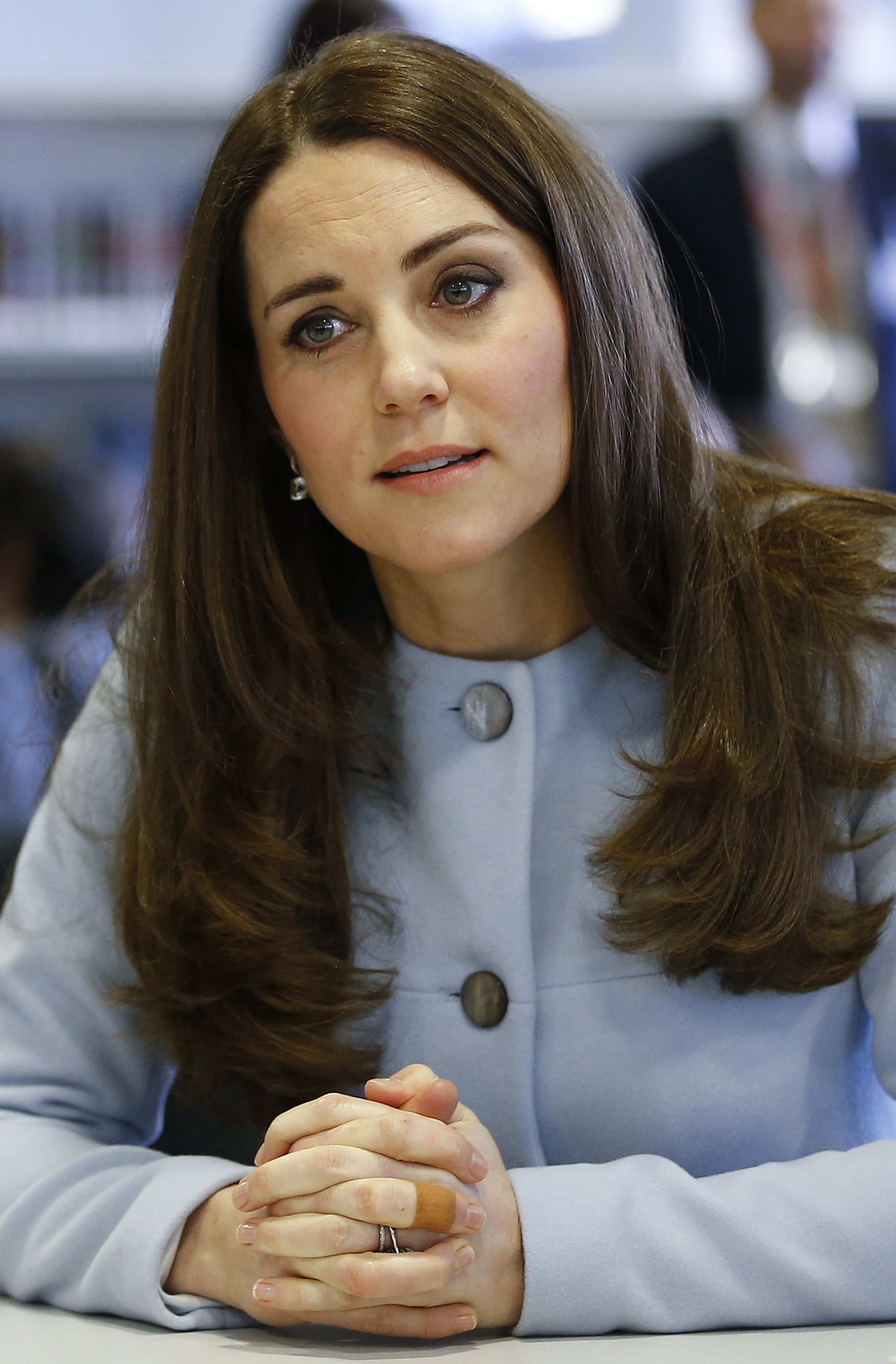 Princess Catherine during her visit to Kensington Aldridge Academy in London, England on January 19, 2015 | Source: Getty Images