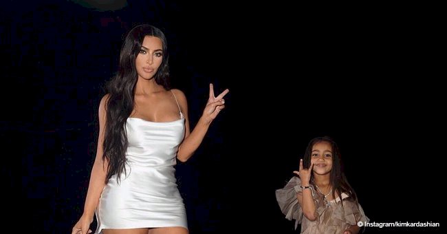 Kim Kardashian poses in white mini dress with her 'bff' daughter North in new adorable photos